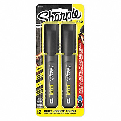 Permanent Marker Set Black PK2