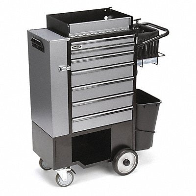 Black Light Duty Tool Utility Cart