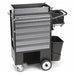 Black Light Duty Tool Utility Cart