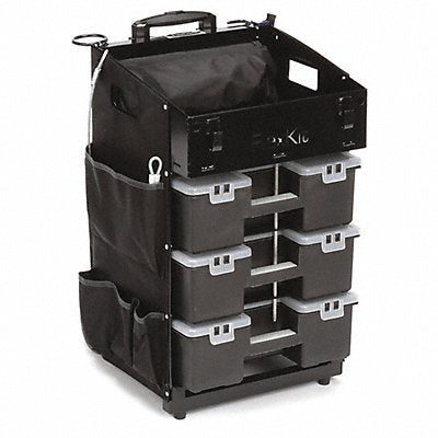 Black Light Duty Tool Utility Cart