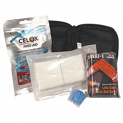 Pocket Trauma Kit Nylon Black 4-1/2 H