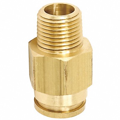 Connector Male Brass 1/4 Tube Size