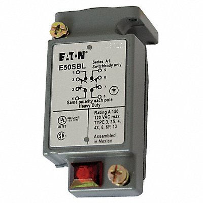 Limit Switch Body 2NO/2NC Light