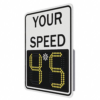 LED Radar Speed Sign Aluminum 29 x 23 