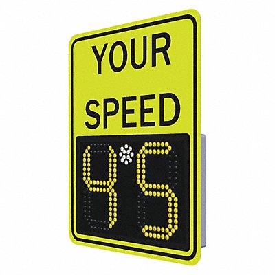 LED Radar Speed Sign Aluminum 29 x 23 