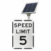 LED Traffic Sign Speed Limit 5 24 x 18 