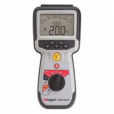 Megohmmeter 50 to 1000V DC Backlit LCD