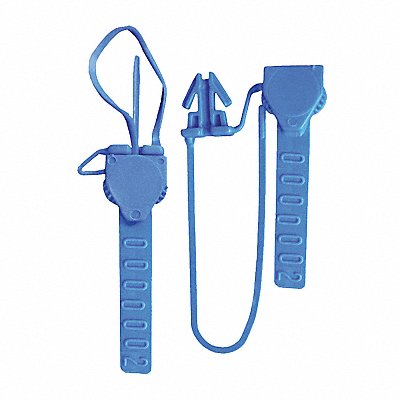 Padlock Seals Blue Unfinished PK250