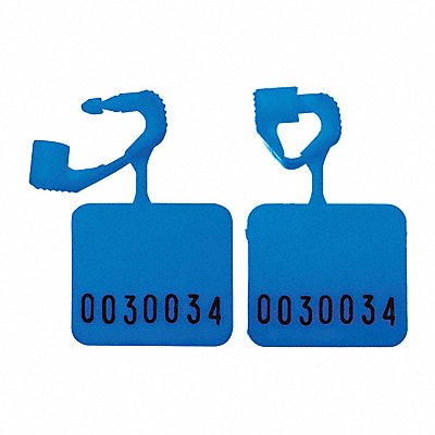 Padlock Seals Blue Unfinished PK250