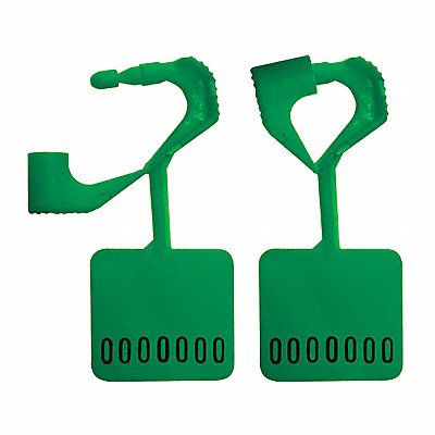 Padlock Seals Green Unfinished PK250