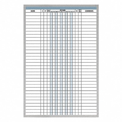 In/Out Board 36in.Hx24in.W Silver Frame