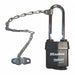 Keyed Padlock 7/8 in Rectangle Black