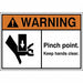 Warning Label 3 1/2 in Hx5 in W PK5