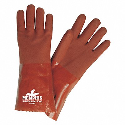 Gloves PVC L 14 in L Gauntlet PR PK12