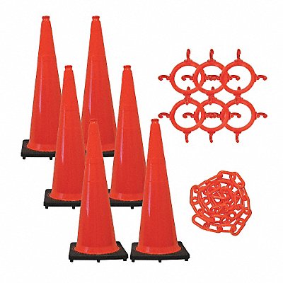 Traffic Cone Kit Orange 36 in.