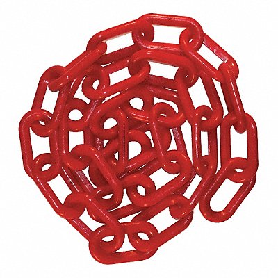 Plastic Chain Polyethylene Red 100 ft.