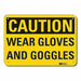 Caution Sign 7 in x 10 in Plastic