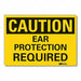 Hearing Caution Rflctv Label 10inx14in