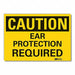 Hearing Caution Rflct Label 3.5inx5in