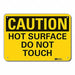 Caution Sign 7 inx10 in Plastic