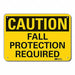 Rflctv Fall Caution Sign 10inx14in Alum