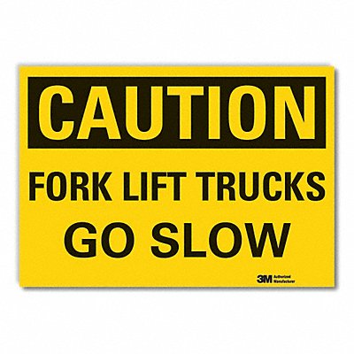Lift Truck Trfc Caut Rflct Lbl 10x14in