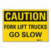 Caution Sign 7in x 10in Non-PVC Polymer