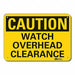 Rflctv Overhead Clrnce Caut Sign 10x14in