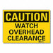 Overhead Clrnce Caut Rflct Lbl 3.5x5in