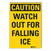 Icy Caution Rflctv Label 7inx10in