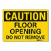 Caution Sign 10inx14in Non-PVC Polymer