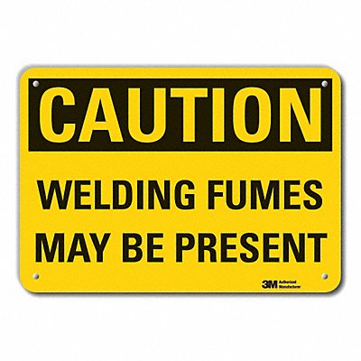 Rflct Welding Hzrd Caution Sign 10x14in