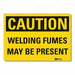 Welding Hzd Caution Rflct Label 7x10in