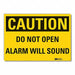 Caution Sign 10 x 14 in Non-PVC Polymer