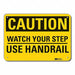 Caution Sign 7 in x 10 in Aluminum