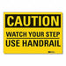 Steps Caution Rflctv Label 5inx7in