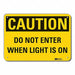 Caution Sign 10 inx14 in Plastic