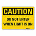 Caution Sign 10inx14in Non-PVC Polymer