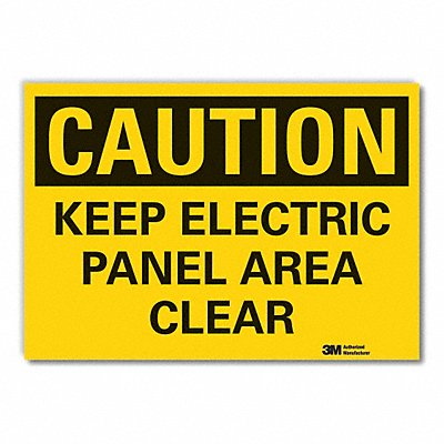 Caution Sign 10inx14in Non-PVC Polymer