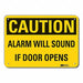 Caution Sign 7 in x 10 in Plastic