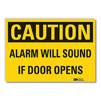 Door Instruction Caution Label 3 1/2x5in