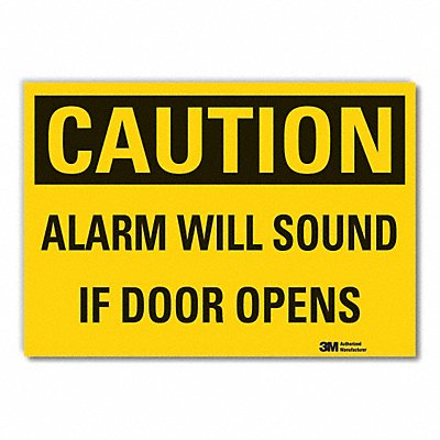 Caution Sign 7in x 10in Non-PVC Polymer