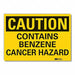 Benzene Caution Rflct Label 7inx10in