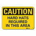 Caution Sign 7 in x 10 in Plastic