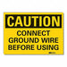 Caution Sign 7in x 10in Non-PVC Polymer