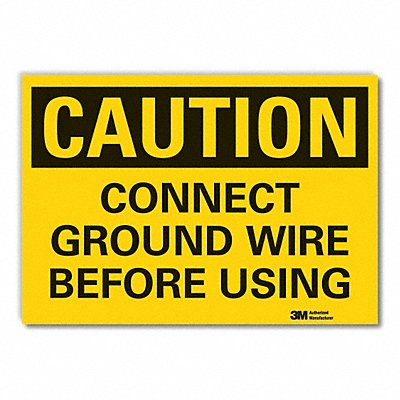 Caution Sign 10inx14in Non-PVC Polymer