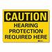 Hearing Caution Rflctv Label 5inx7in