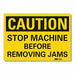 Caution Sign 10inx14in Non-PVC Polymer