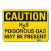 Caution Sign 7 in x 10 in Aluminum