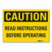 Information Caution Rflct Lbl 7inx10in
